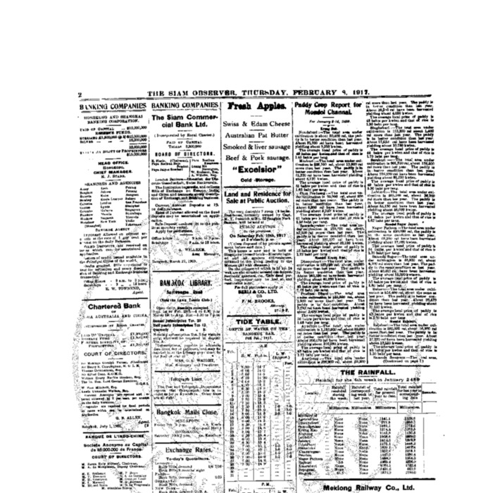 The Siam Observer . Vol.43., No.32 ( February8, 1917)