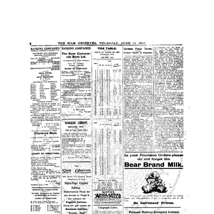 The Siam Observer. Vol.42., No. 132 (June 15, 1916)