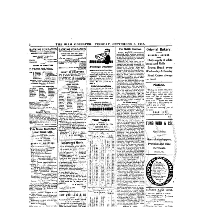 The Siam Observer. Vol.44., No. 191 (September 3, 1918)