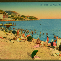 Nice - La Plage. Bains de Mer.