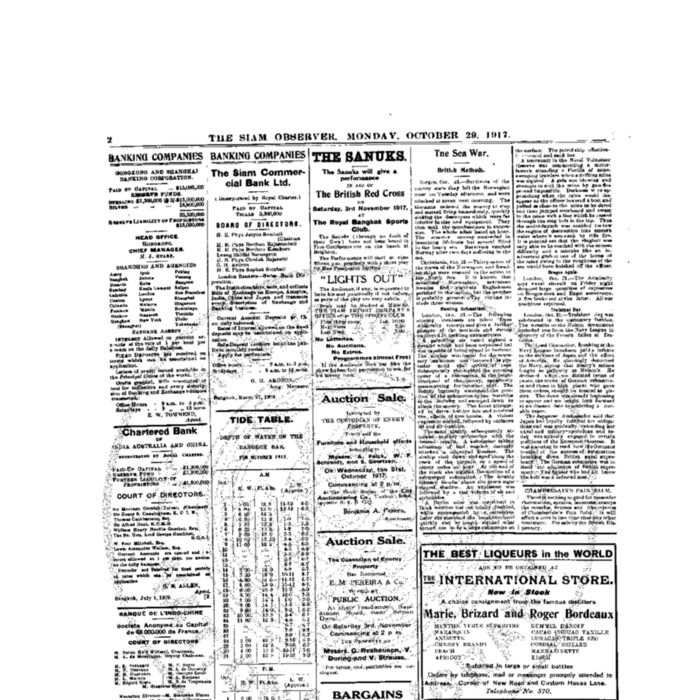 The Siam Observer. Vol.43., No. 248 (October 29, 1917)