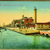 Port - Said, Panoramic view of The Quay