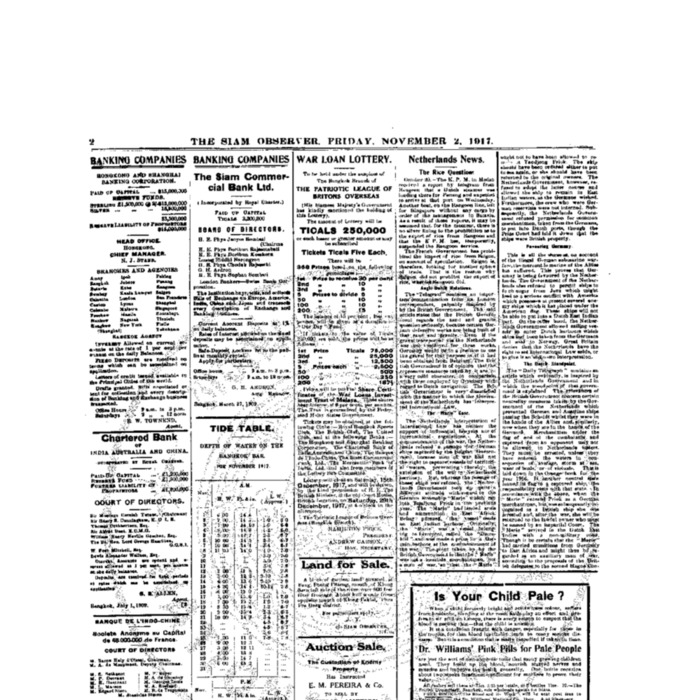 The Siam Observer.Vol.43., No. 252 (November 2, 1917)