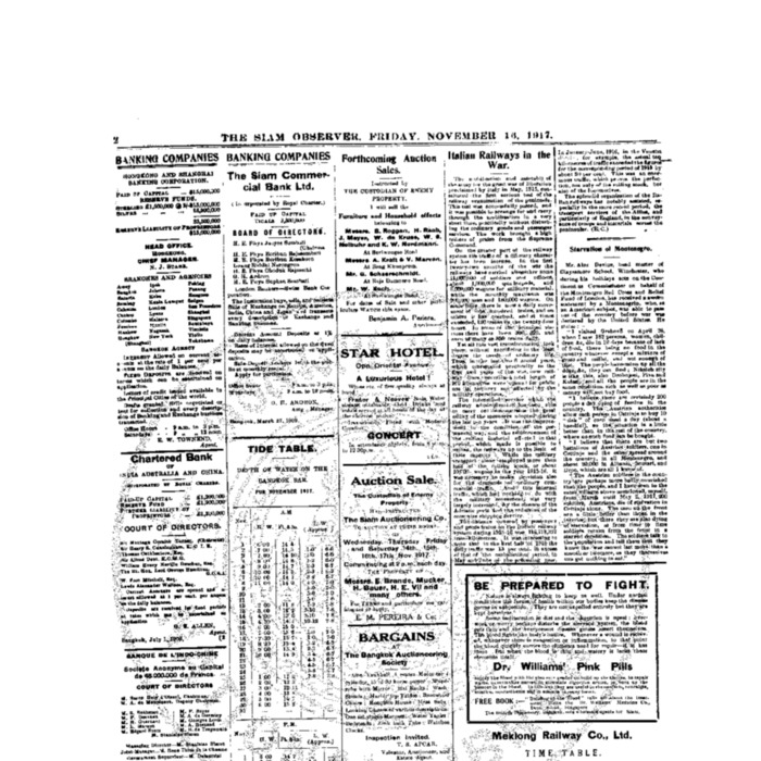 The Siam Observer. Vol.43., No. 263 (November 16, 1917)