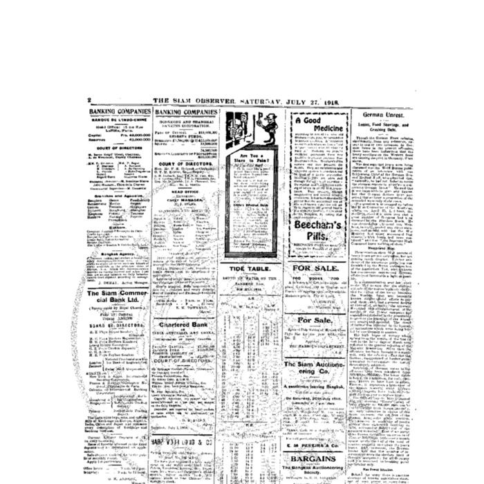 The Siam Observer.Vol.44., No. 159 (July 27, 1918)