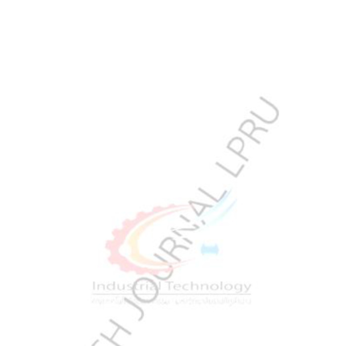 วารสารวิชาการคณะเทคโนโลยีอุตสาหกรรม มหาวิทยาลัยราชภัฏลำปาง 