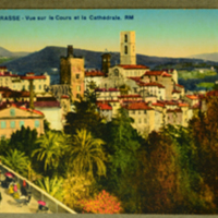 Grasse - Vne sur le Cours et la Cathedrale