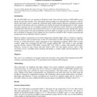 Perception on HIV Voluntary Counseling and Testing (VCT) and Antiretroviral Treatment (ART) Program of the general Thai population