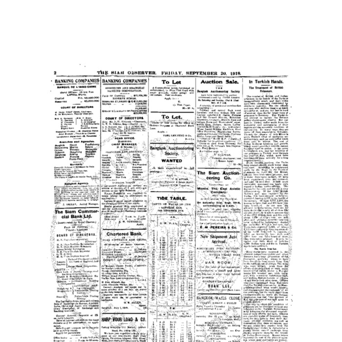 The Siam Observer. Vol.44., No. 206 (September 20, 1918)