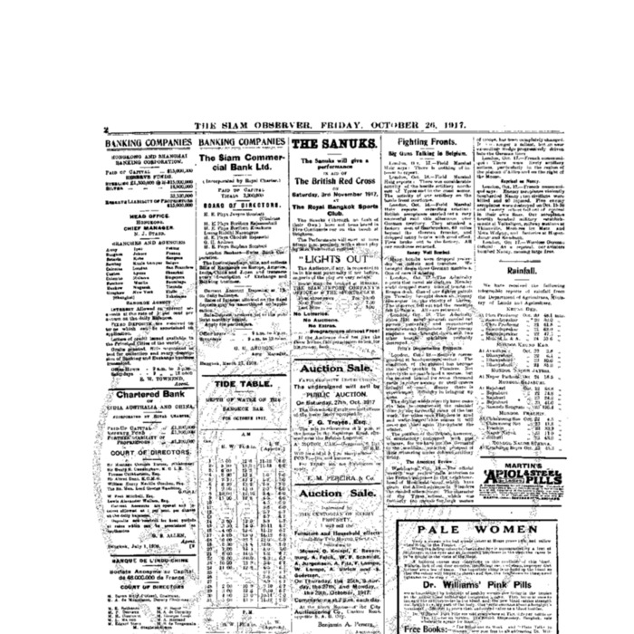 The Siam Observer. Vol.43., No. 24 (October 26, 1917)