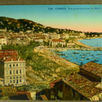 Cannes - Vne generale prise du Mont Chevalier