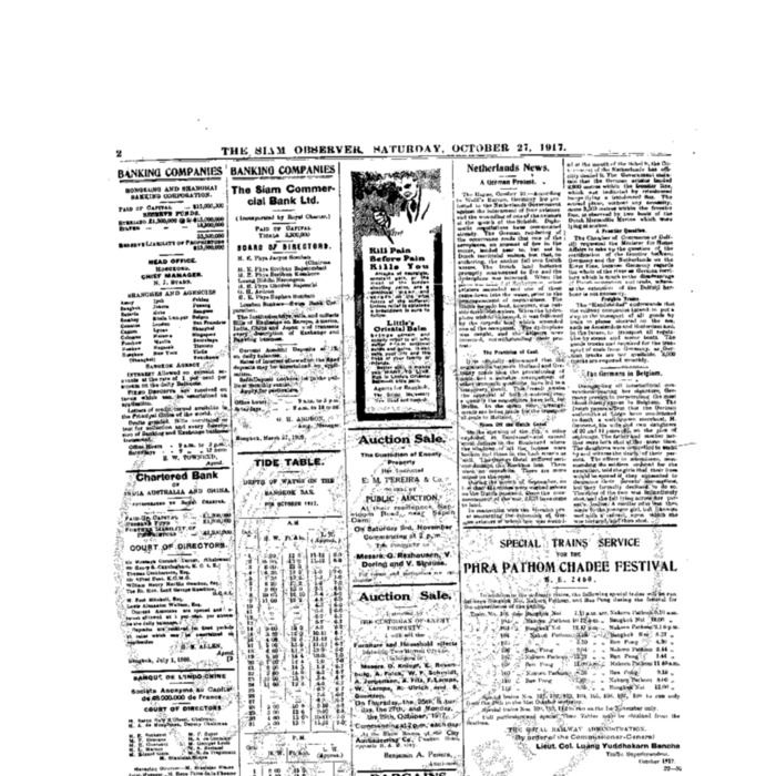 The Siam Observer.Vol.43., No. 247 (October 27, 1917)