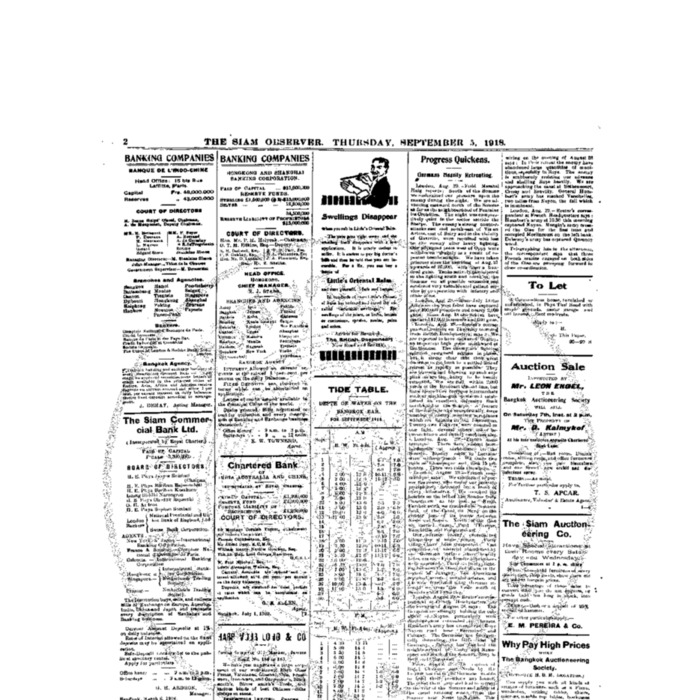 The Siam Observer. Vol.44., No. 193 (September 5, 1918)