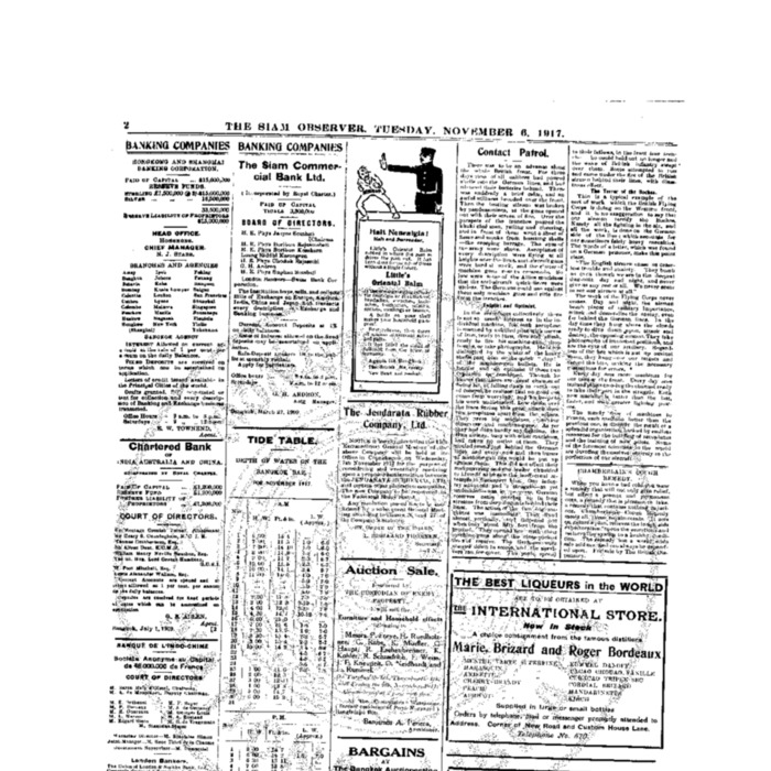 The Siam Observer. Vol.43., No. 255 (November 6, 1917)