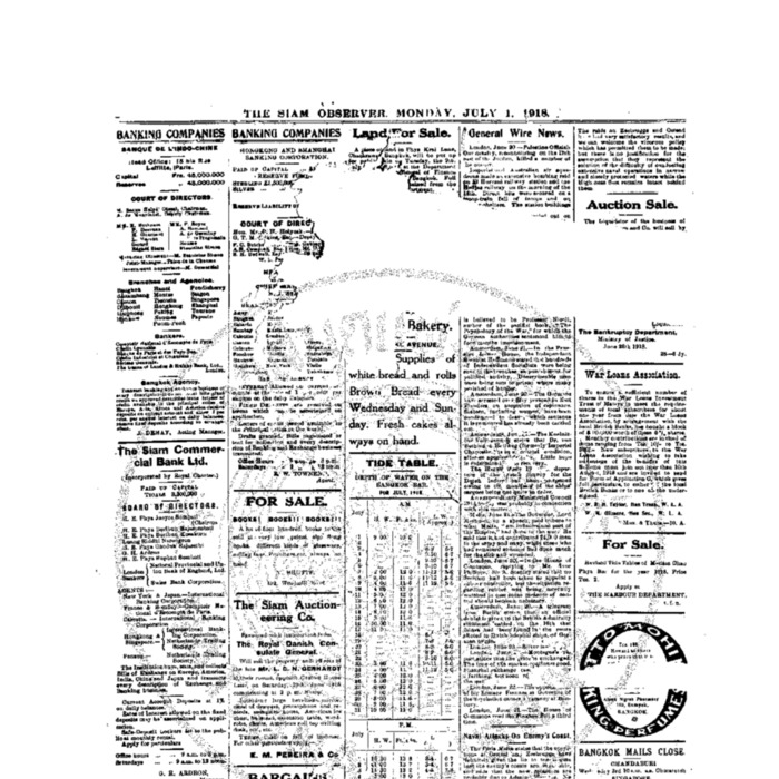 The Siam Observer. Vol.44., No. 140 (July 1, 1918)<br /><br />
<br /><br />
