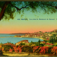 Menton - Vne prise du Boulevard de Garavan