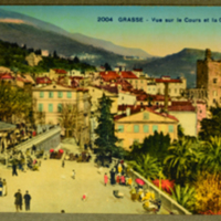 Grasse - Vne sur le Cours et la Cathedrale